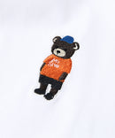 【汗染みの目立ちにくいTシャツ ZEROSTAIN/ゼロステイン】アニマル胸ワンポイント刺繍 ビッグシルエット ロンT 防汚 UVカット