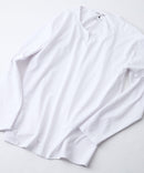【汗染みの目立ちにくいTシャツ ZEROSTAIN/ゼロステイン】キーネック ロンT 防汚 UVカット