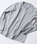 【汗染みの目立ちにくいTシャツ ZEROSTAIN/ゼロステイン】ヘンリーネック ロンT 防汚 UVカット