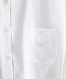 【BLUE STANDARD/ブルースタンダード】コットン100% オックスレギュラーカラー リラックスシルエットシャツ ビズ オフィスカジュアル オンでもオフでも