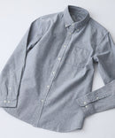 【BLUE STANDARD/ブルースタンダード】コットン100% オックスボタンダウンシャツ レギュラーシルエット ビズ オフィスカジュアル オンでもオフでも