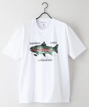 ZEROSTAIN プリントTシャツ 汗染みの目立ちにくいTシャツ 防汚 UVカット ワーゲンバスライク フィッシング 釣り トラウト