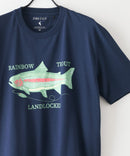 ZEROSTAIN プリントTシャツ 汗染みの目立ちにくいTシャツ 防汚 UVカット ワーゲンバスライク フィッシング 釣り トラウト