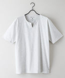 ZEROSTAIN キーネック Tシャツ 防汚 UVカット 汗染みの目立ちにくいTシャツ