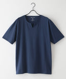 ZEROSTAIN キーネック Tシャツ 防汚 UVカット 汗染みの目立ちにくいTシャツ