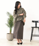 【C-FORT POINT/フォートポイント】ピーチ起毛 スキッパー ブラウス