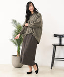 【C-FORT POINT/フォートポイント】ピーチ起毛 スキッパー ブラウス