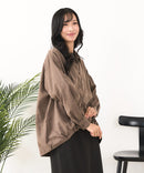 【C-FORT POINT/フォートポイント】ピーチ起毛 スキッパー ブラウス