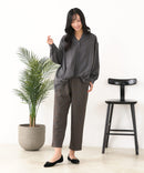 【C-FORT POINT/フォートポイント】ピーチ起毛 スキッパー ブラウス