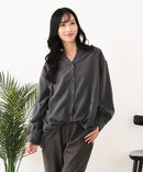 【C-FORT POINT/フォートポイント】ピーチ起毛 スキッパー ブラウス