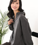 【C-FORT POINT/フォートポイント】ピーチ起毛 スキッパー ブラウス