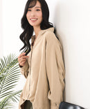 【C-FORT POINT/フォートポイント】ピーチ起毛 スキッパー ブラウス