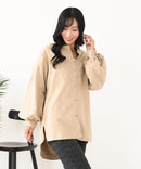 【C-FORT POINT/フォートポイント】ノーカラー ボリューム チュニック