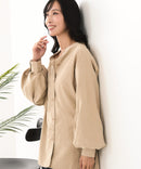 【C-FORT POINT/フォートポイント】ノーカラー ボリューム チュニック