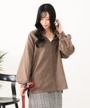 【C-FORT POINT/フォートポイント】ノーカラー ボリューム チュニック