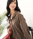 【C-FORT POINT/フォートポイント】ノーカラー ボリューム チュニック