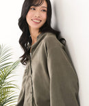 【C-FORT POINT/フォートポイント】ノーカラー ボリューム チュニック