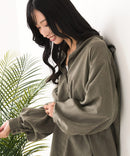 【C-FORT POINT/フォートポイント】ノーカラー ボリューム チュニック