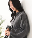 【C-FORT POINT/フォートポイント】ノーカラー ボリューム チュニック