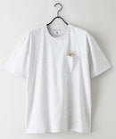 ZEROSTAIN 胸ポケット 刺繍Tシャツ 汗染みの目立ちにくいTシャツ 防汚 UVカット アニマル おじさん ビール アメ車