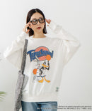 【DISCUS ATHLETIC×LOONEY TUNES】スペース・ジャム キャラクタープリントスウェットトレーナー メンズ レディース ユニセックス