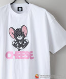 新柄追加!!【TOM AND JERRY/トムとジェリー】オリジナルデザイン 刺繍 Tシャツ ジェリー タフィー ドロップショルダー ビッグシルエット ユニセックス キャラクター