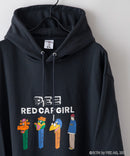 【PEZ x RED CAP GIRL】裏毛 イラスト ビッグシルエット フーディー  プルパーカー
