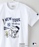 【PEANUTS×MLB】オリジナルデザイン KIDS Tシャツ ヤンキース ドジャース カブス 130 140 150 160 キャラクター 親子お揃いコーデ zo