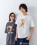 新柄追加!!【TOM AND JERRY/トムとジェリー】オリジナルデザイン 刺繍 Tシャツ ジェリー タフィー ドロップショルダー ビッグシルエット ユニセックス キャラクター
