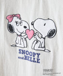 【PEANUTS /ピーナッツ】 オリジナルデザイン 刺繍 Tシャツ スヌーピー  ベル ドロップショルダー ビッグシルエット ユニセックス キャラクター