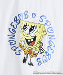 【SPONGEBOB/スポンジ・ボブ】 オリジナルデザイン 刺繍 Tシャツ ドロップショルダー ビッグシルエット ユニセックス キャラクター