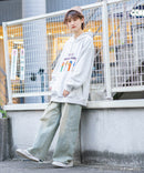 【PEZ x RED CAP GIRL】裏毛 イラスト ビッグシルエット フーディー  プルパーカー