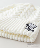 ワンポイント ケーブル ニット ワッチ