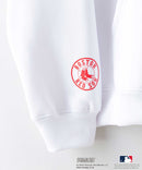 【MLB ×PEANUTS】別注コラボ 裏起毛 フーディー プルオーバー パーカー ドロップショルダー オーバーサイズ