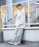 【PEZ x RED CAP GIRL】裏毛 イラスト ビッグシルエット フーディー  プルパーカー