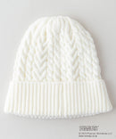 ワンポイント ケーブル ニット ワッチ