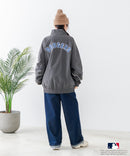 【MLB/メジャーリーグベースボール】 ツイル ワッペン パイピング使い ナイロン トラックジャケット