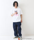 新柄追加!!【TOM AND JERRY/トムとジェリー】オリジナルデザイン 刺繍 Tシャツ ジェリー タフィー ドロップショルダー ビッグシルエット ユニセックス キャラクター