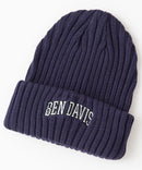 【BEN DAVIS/ベンデイビス】カレッジロゴ ニットキャップビーニー