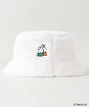 ファー ワンポイント バケット ハット