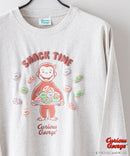 【おさるのジョージ 】オリジナルデザイン ロンT ジョージ ドロップショルダー ビッグシルエット ユニセックス