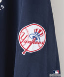 【MLB/メジャーリーグベースボール】 裏毛 ツイル ワッペン ハーフジップ