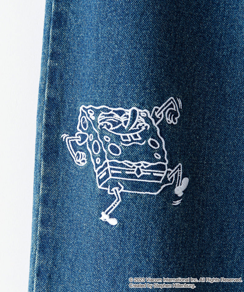 【SpongeBob/スポンジ・ボブ】刺繍 デニム OUTDOOR PRODUCTS アウトドアプロダクツ