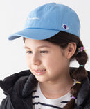 KIDS スクリプトロゴ ローキャップ ワンポイント ブランド ロゴ刺繍 キッズ CHAMPION チャンピオン