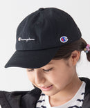 KIDS スクリプトロゴ ローキャップ ワンポイント ブランド ロゴ刺繍 キッズ CHAMPION チャンピオン