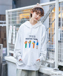 【PEZ x RED CAP GIRL】裏毛 イラスト ビッグシルエット フーディー  プルパーカー