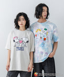 【PEANUTS /ピーナッツ】 オリジナルデザイン 刺繍 Tシャツ スヌーピー  ベル ドロップショルダー ビッグシルエット ユニセックス キャラクター