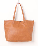 7ポケット フェイクレザー トートバッグ PUトート BLUE STANDARD