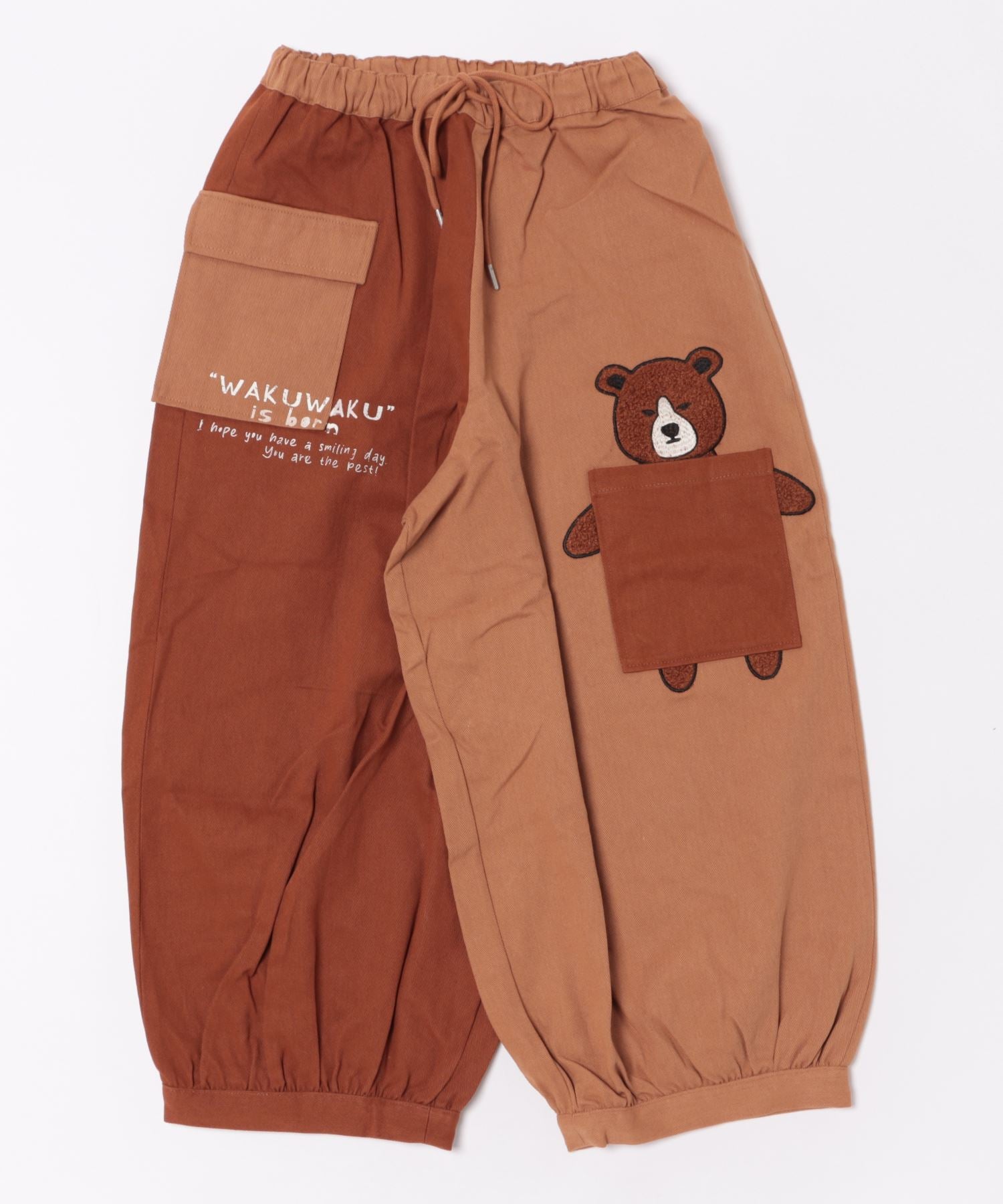 m*i様 house on the hill パンツ Brown Horse サ Hi Hey Hoooo/ハイヘイホー】クマ サメ ルーズパンツ アニマルシリーズ zo