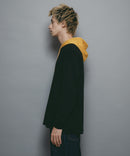 【brknhome/ブロークンホーム】ロング スリーブ フーデッド Tシャツ